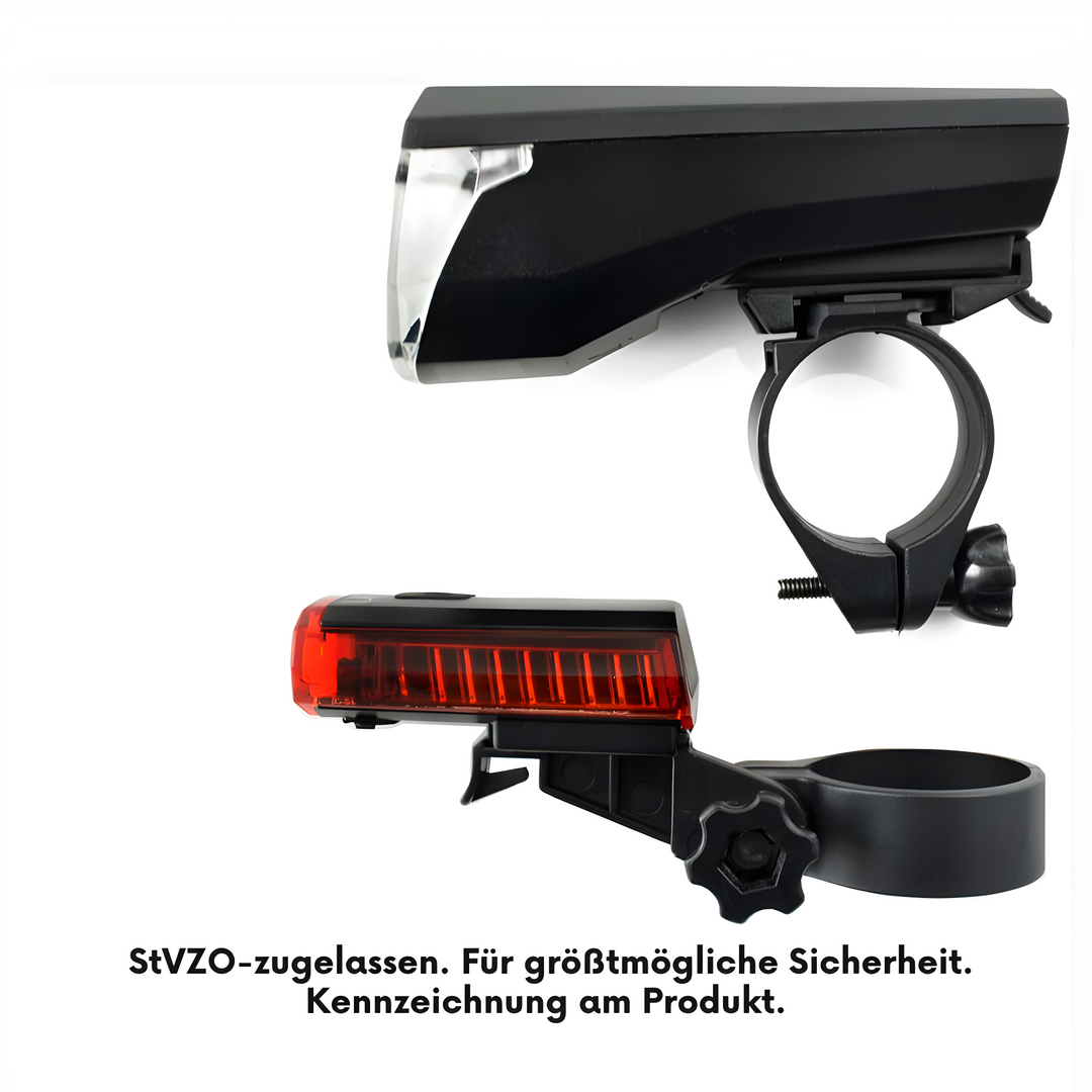 Luxtra® Fahrradlampen Set – StVZO zugelassen
