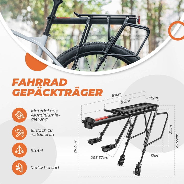 ProRack™ Fahrradgepäckträger – Verstellbar und Wasserdicht