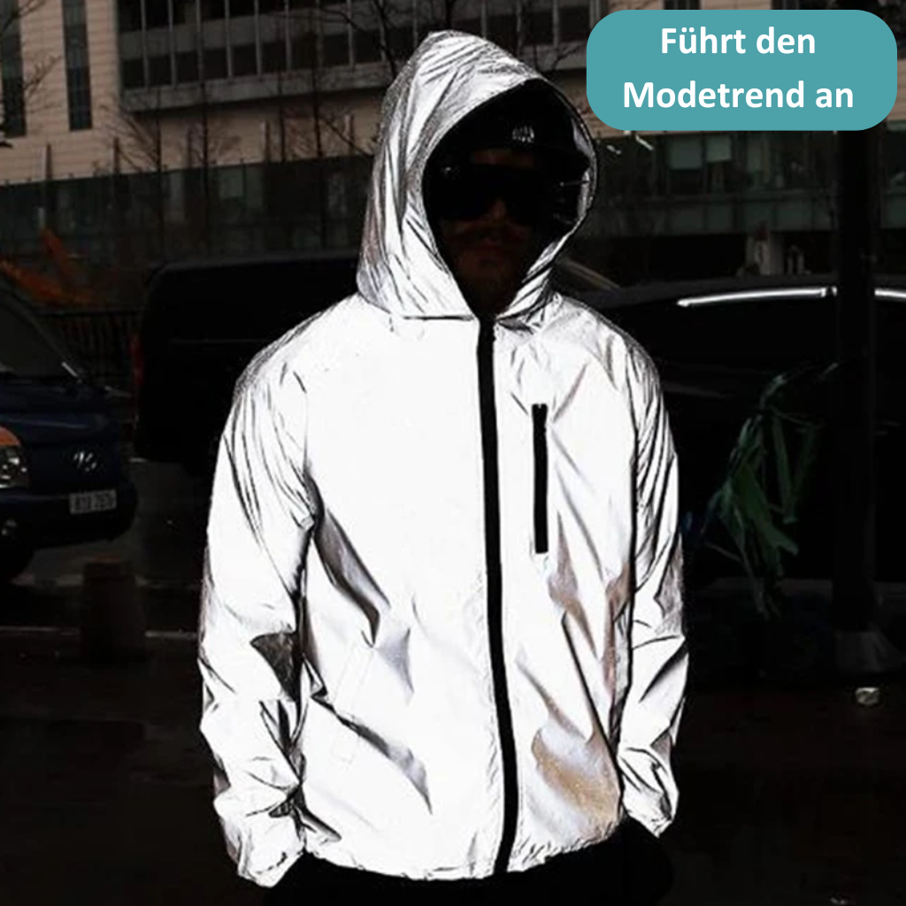 ReflectSafe™ Regenjacke – Hochreflektierend und Wetterfest für Damen und Herren.
