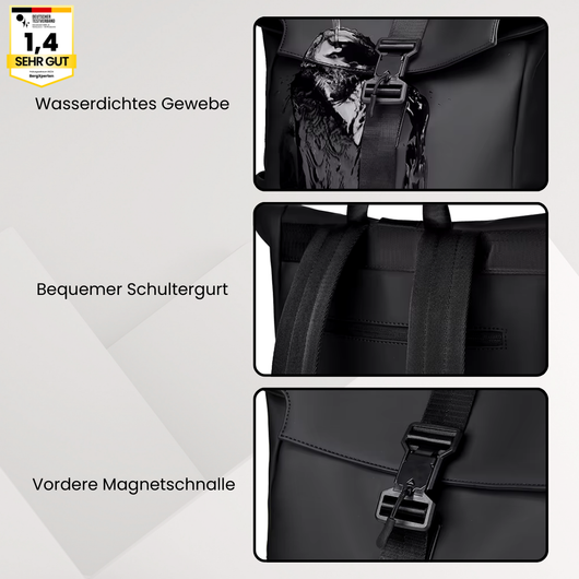 TerraX Laptop-Rucksack – Wasserdicht & Ergonomisch