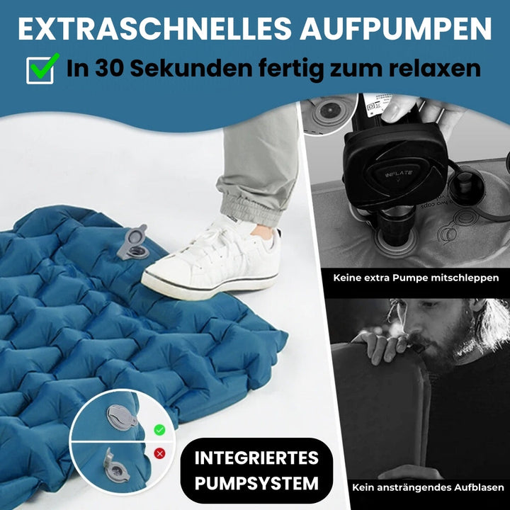 KomfortMate® - Ultraleichte Selbstaufblasende Isomatte.
