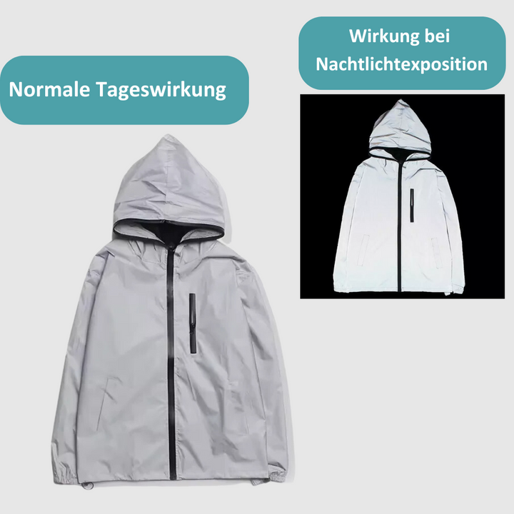 ReflectSafe™ Regenjacke – Hochreflektierend und Wetterfest für Damen und Herren.