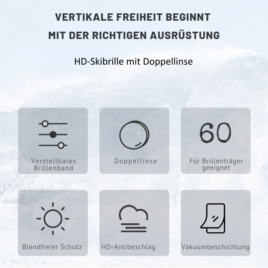 FrostSicht™ Skibrille Pro