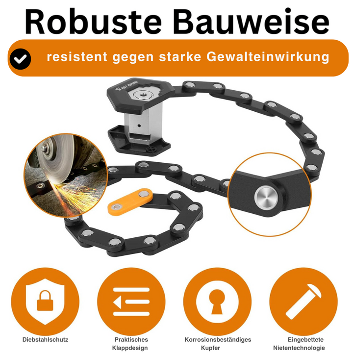 Faltbares Hochsicherheits-Fahrradschloss
