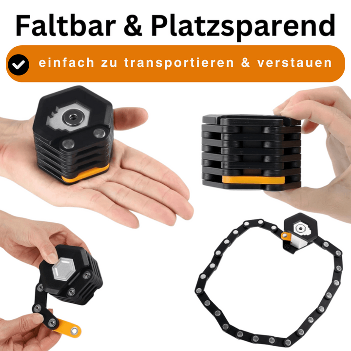 Faltbares Hochsicherheits-Fahrradschloss