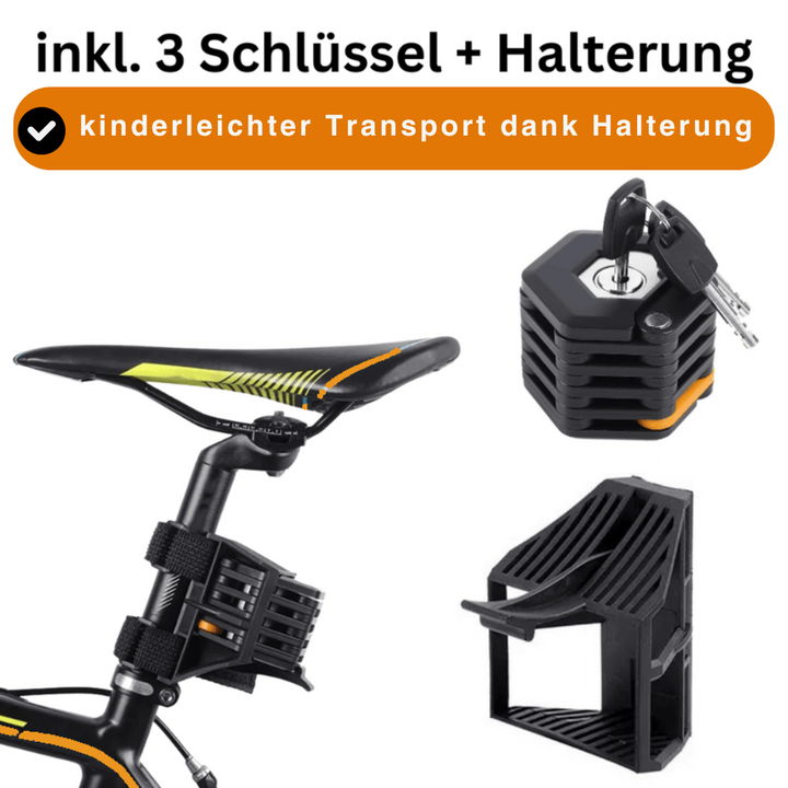 Faltbares Hochsicherheits-Fahrradschloss