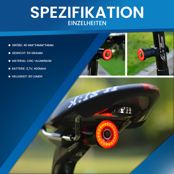 Pikfein™ Smartlight:  Das ultimative Fahrrad-Rücklicht