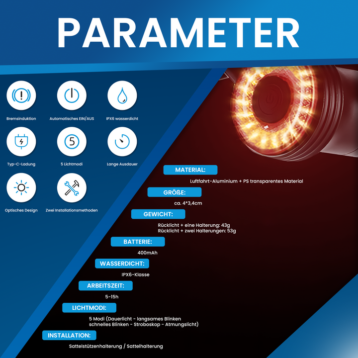 SafeLight® Smart-Rücklicht