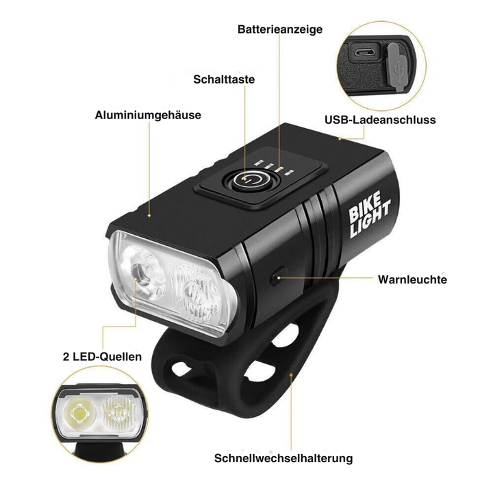 LumenForce™ Fahrradlicht Set