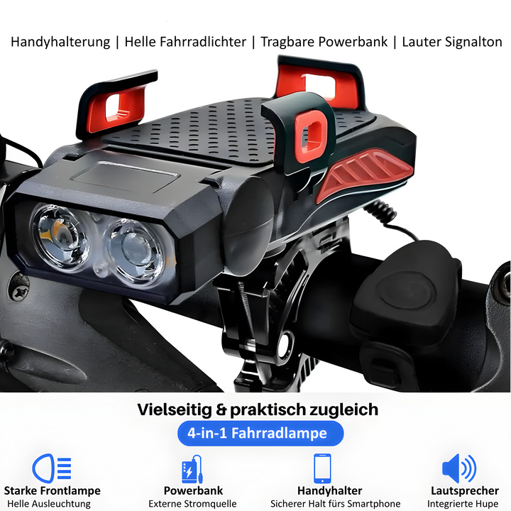 RadGenie Smart 4-in-1: Die Innovative Fahrrad Handyhalterung
