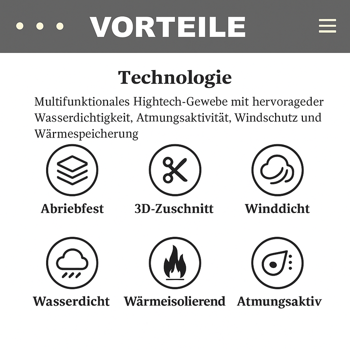 Pikfein StormMantle™ Regenjacke