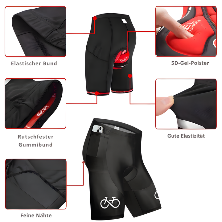 RideFlex Unisex Fahrradhose
