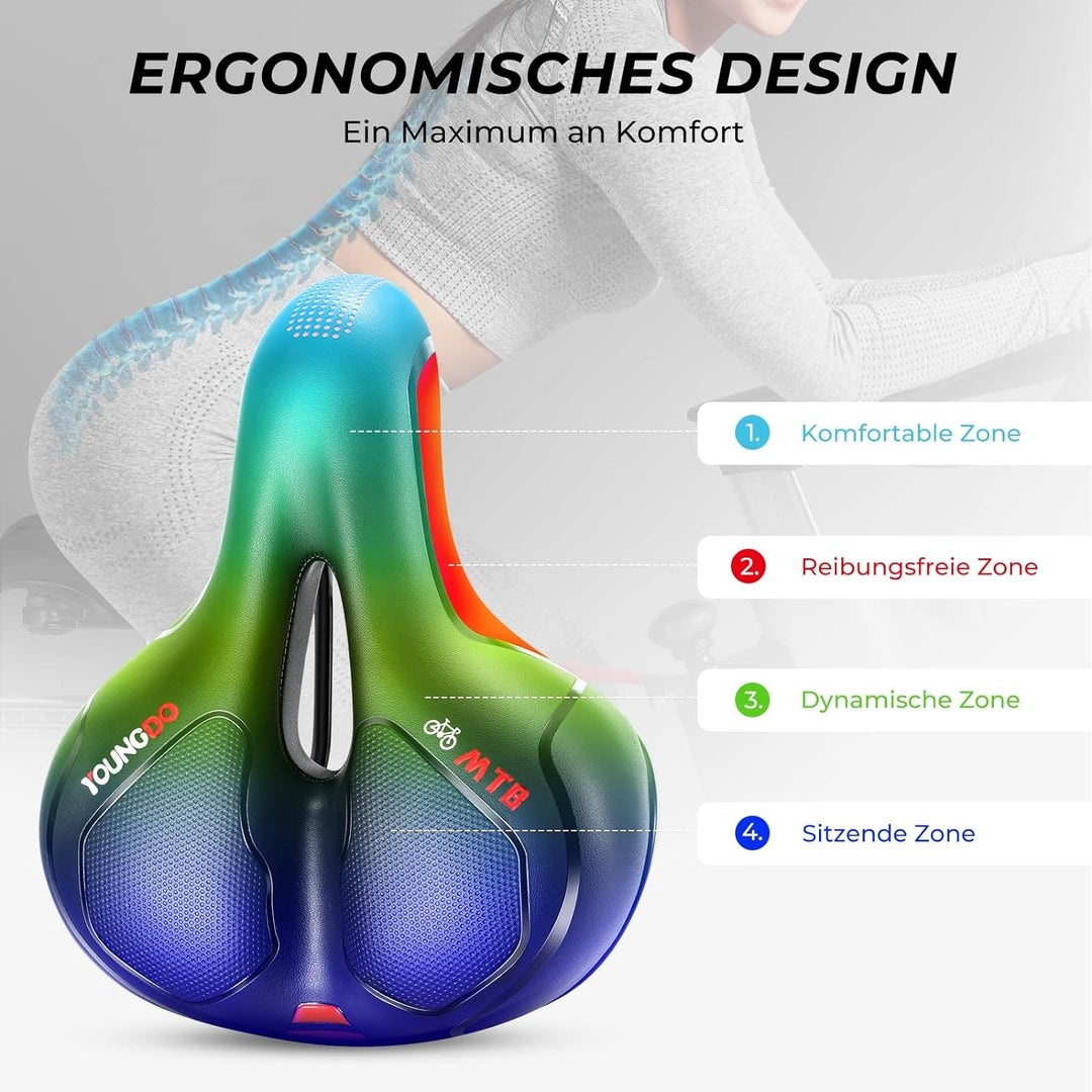 KomfortKönig Gel Fahrradsattel - Schmerzfrei & Ergonomisch