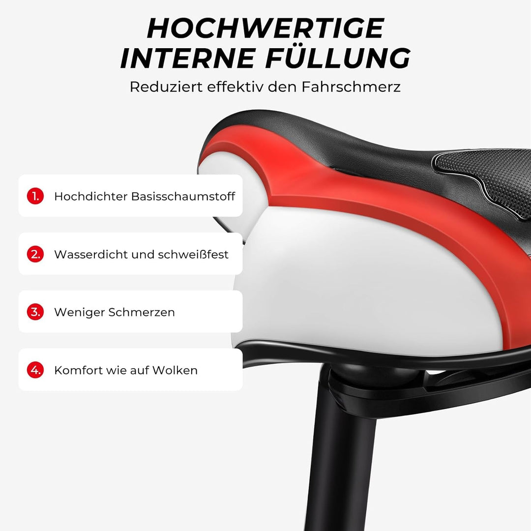 KomfortKönig Gel Fahrradsattel - Schmerzfrei & Ergonomisch