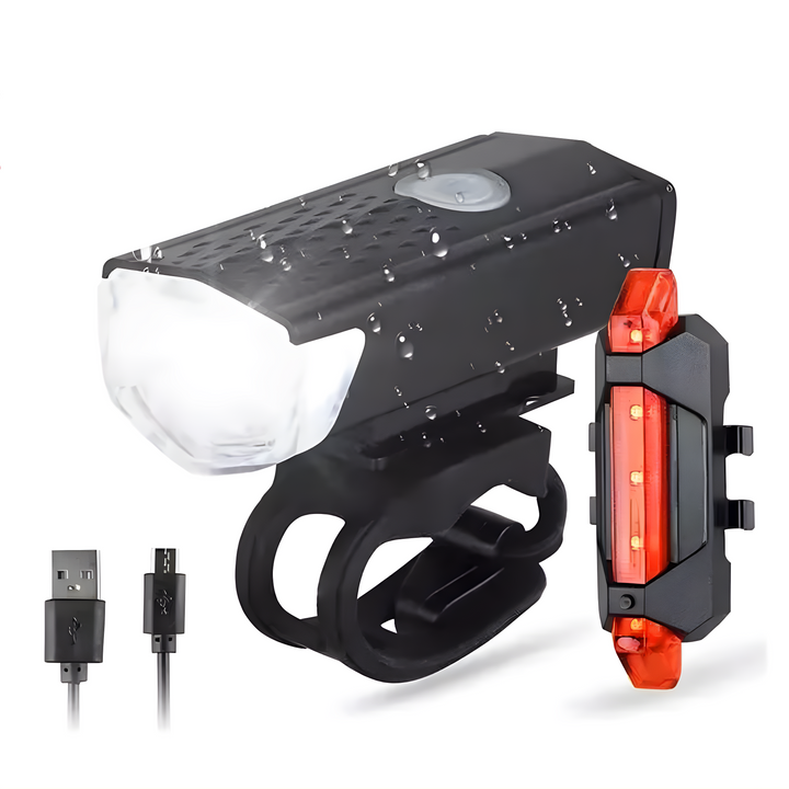 LuxLight™ LED Fahrradlicht-Set USB