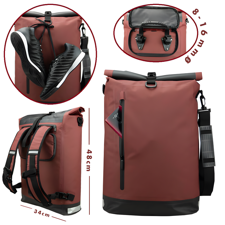 3 in 1 Fahrradtasche für Gepäckträger