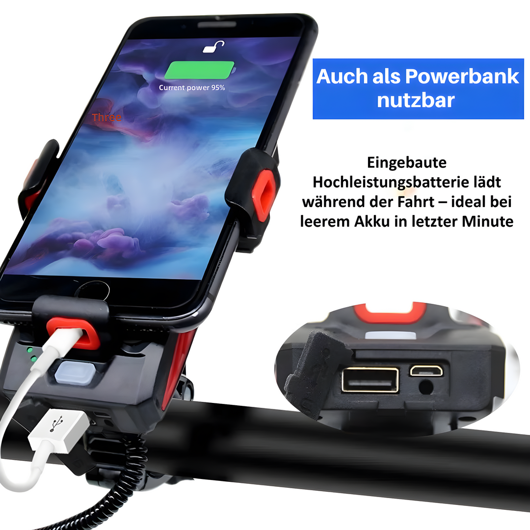 RadGenie Smart 4-in-1: Die Innovative Fahrrad Handyhalterung