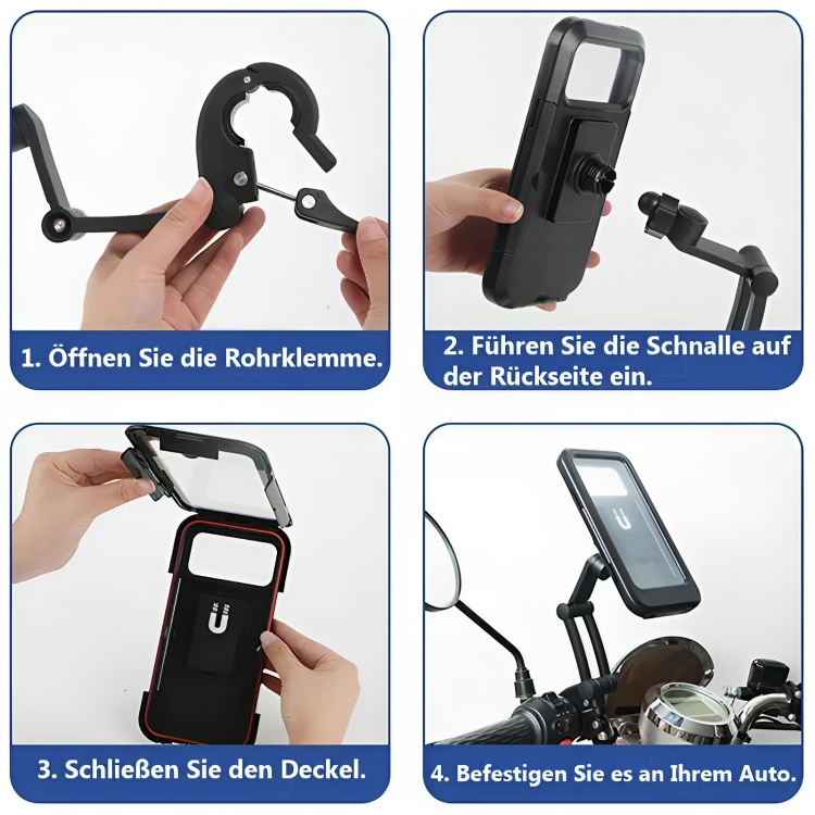 handyhalterung wasserdicht für fahrrad Fahrrad Handyhalter 360° Drehbar 360° Motorrad & Fahrrad Handyhalterung Wasserdicht