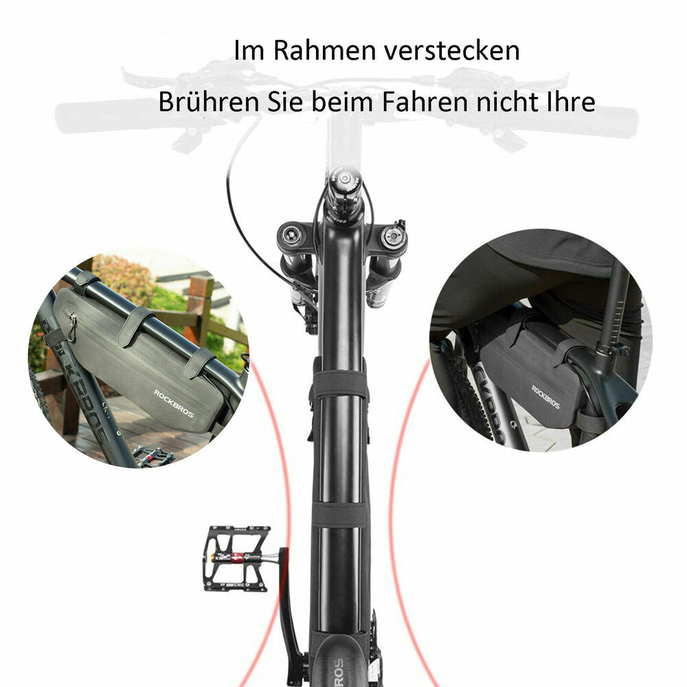 Praktische Rahmentasche mit viel Platz
