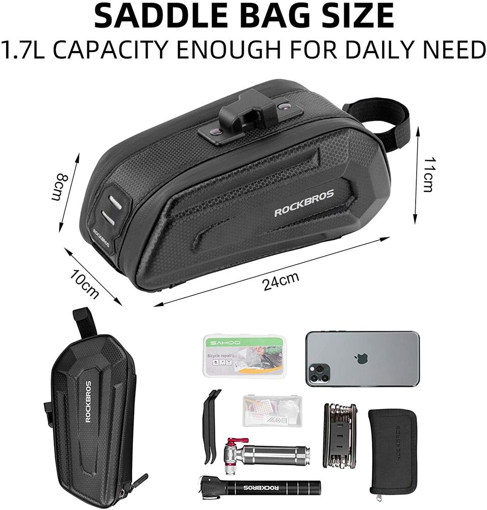Praktische Satteltasche Wasserdicht 3D Hard Shell