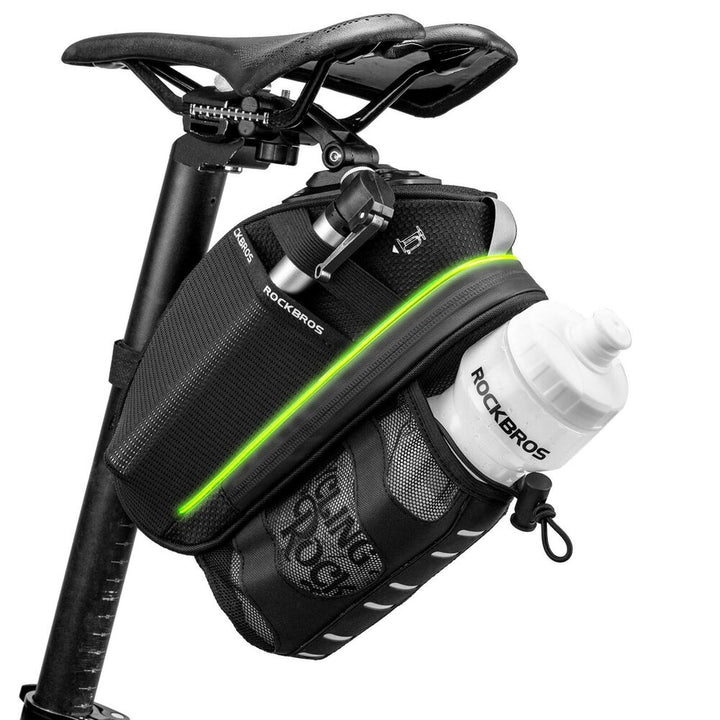 Premium Fahrrad Satteltasche 1,5L mit Flaschenhalter