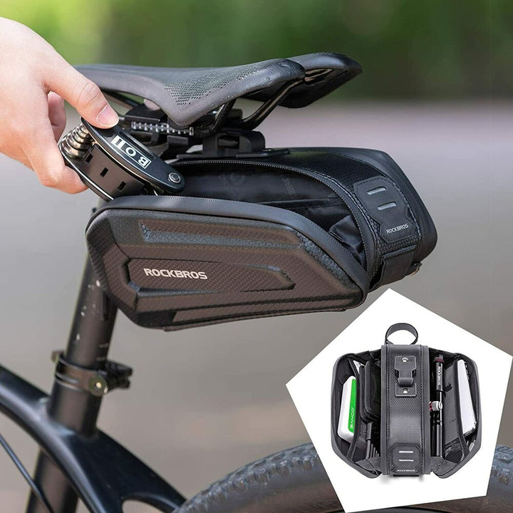 Praktische Satteltasche Wasserdicht 3D Hard Shell