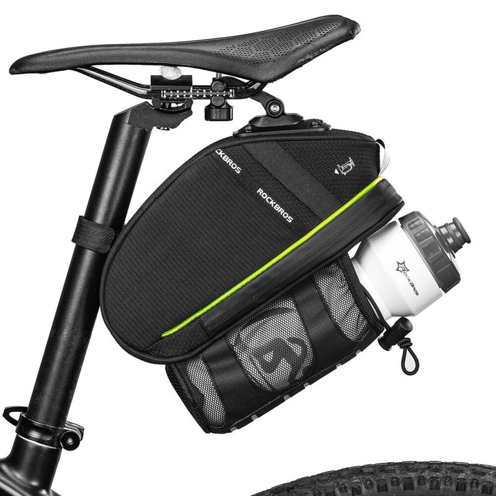 Premium Fahrrad Satteltasche 1,5L mit Flaschenhalter