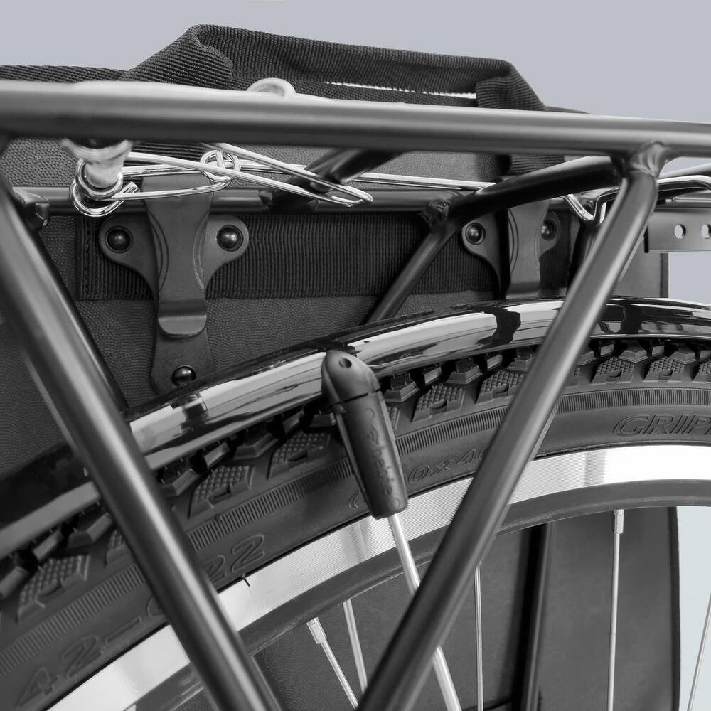 2 x 20L Doppelt Fahrradtasche Gepäckträger für Kofferset