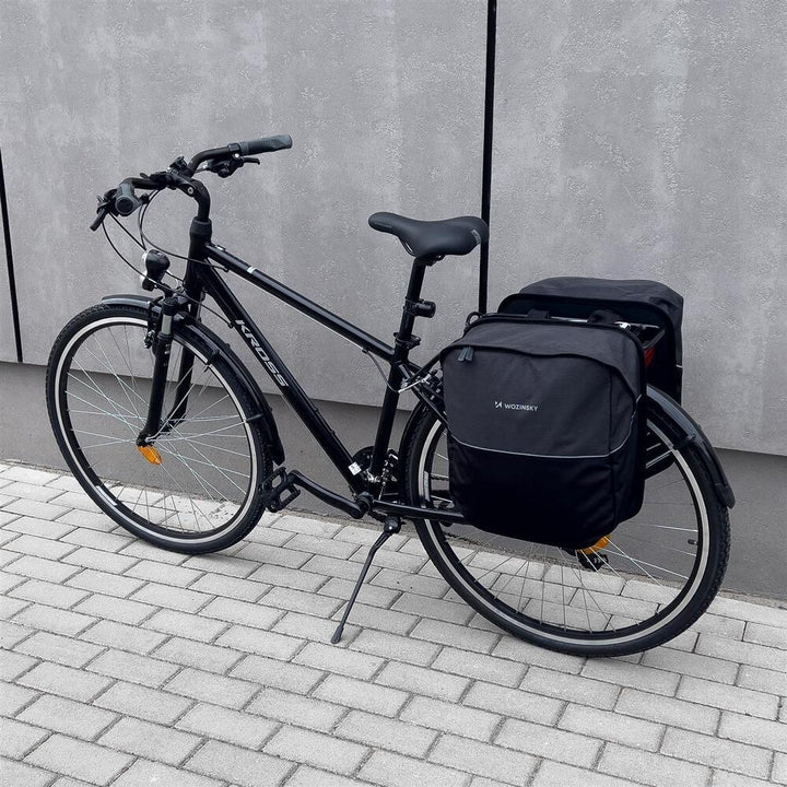 2 x 20L Doppelt Fahrradtasche Gepäckträger für Kofferset